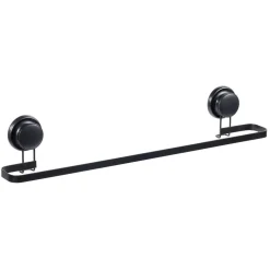 Sale Gifi Porte serviette à ventouses métal noir L.60 cm