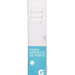 Outlet Gifi Porte serviette métal chromé