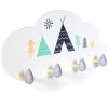 Rangement|Gifi Porte-manteau mural bois forme nuage L.34 x l.5,5 x H.22 cm