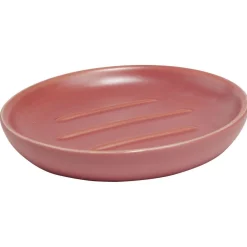 Best Gifi Porte-savon céramique rouge Ø10xH2cm
