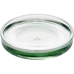 Gifi Porte-savon en verre transparent vert Ø8xH1,8cm