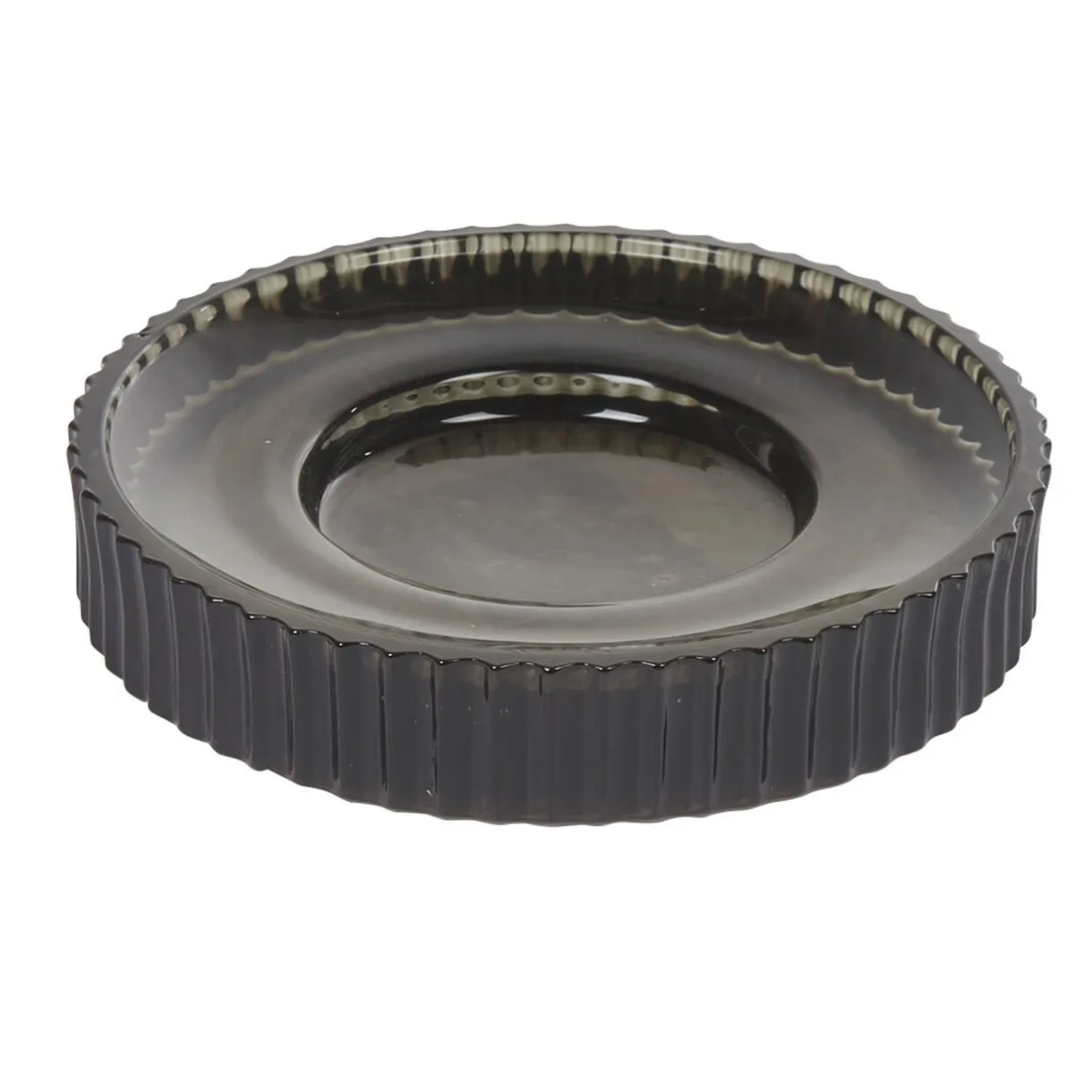 Sale Gifi Porte-savon rond verre noir