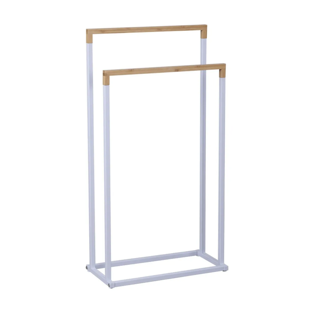 Clearance Gifi Porte-serviettes 2 niveaux blanc et naturel