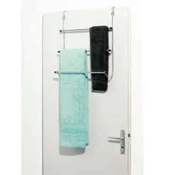 Clearance Gifi Porte-serviettes de porte acier gris