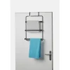 New Gifi Porte-serviettes de porte acier noir