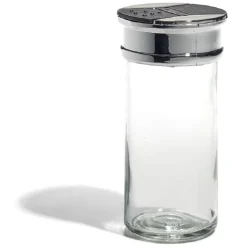 Pot à épice en verre et couvercle métal Ø5xH10,2cm^Gifi Best