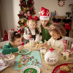 Pot en verre Disney Mickey Merry Kissmas avec couvercle Ø16xH20cm^Gifi Hot