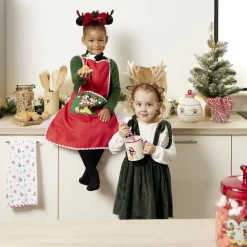 Pot en verre Disney Mickey Merry Kissmas avec couvercle Ø16xH20cm^Gifi Hot