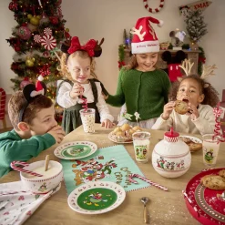 Pot en verre Disney Mickey Merry Kissmas avec couvercle Ø16xH20cm^Gifi Hot