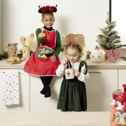 Pot en verre Disney Mickey Merry Kissmas avec couvercle Ø16xH20cm^Gifi Hot