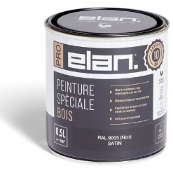 Gifi Pot peinture Elan bois int/ext noir 0,5L