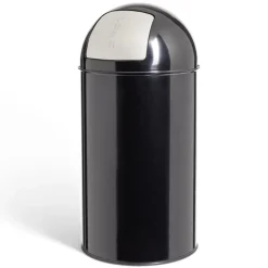 Nettoyage Et Entretien|Gifi Poubelle à bascule 50L Ø36xH74cm métal noir