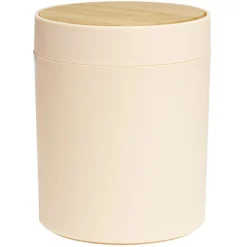Nettoyage Et Entretien|Gifi Poubelle à coton ronde métal nude Ø13,7xH17,3cm 2,5L