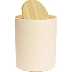 Nettoyage Et Entretien|Gifi Poubelle à coton ronde métal nude Ø13,7xH17,3cm 2,5L