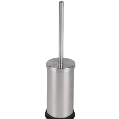 Discount Gifi Poubelle 3 L et brosse WC gris chromé