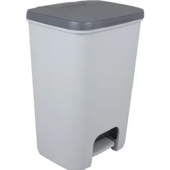 Nettoyage Et Entretien|Gifi Poubelle à pédale 40 L grise