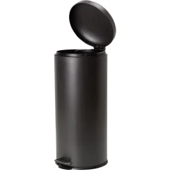 Nettoyage Et Entretien|Gifi Poubelle à pédale frein de chute et seau intérieur métal noir 30L