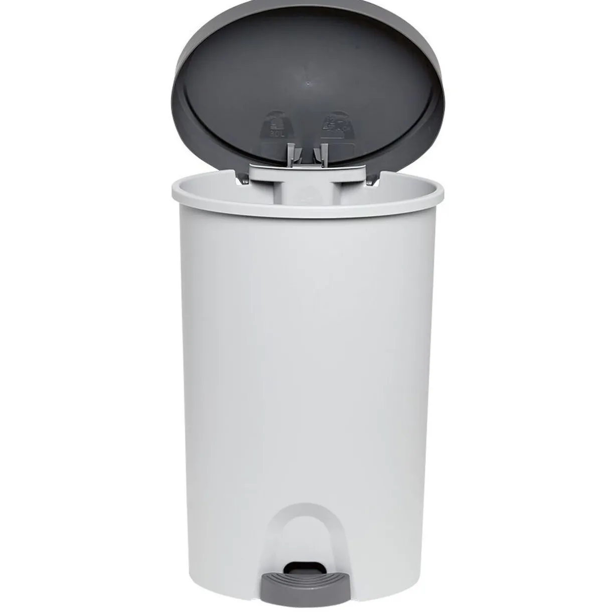 Nettoyage Et Entretien|Gifi Poubelle à pédale gris béton 27L