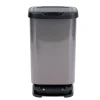Nettoyage Et Entretien|Gifi Poubelle à pédale Jive aspect carbone noir 40 L