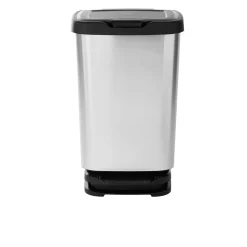 Nettoyage Et Entretien|Gifi Poubelle à pédale Jive noir et gris 40 L