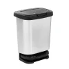 Nettoyage Et Entretien|Gifi Poubelle à pédale Jive noir et gris 20 L