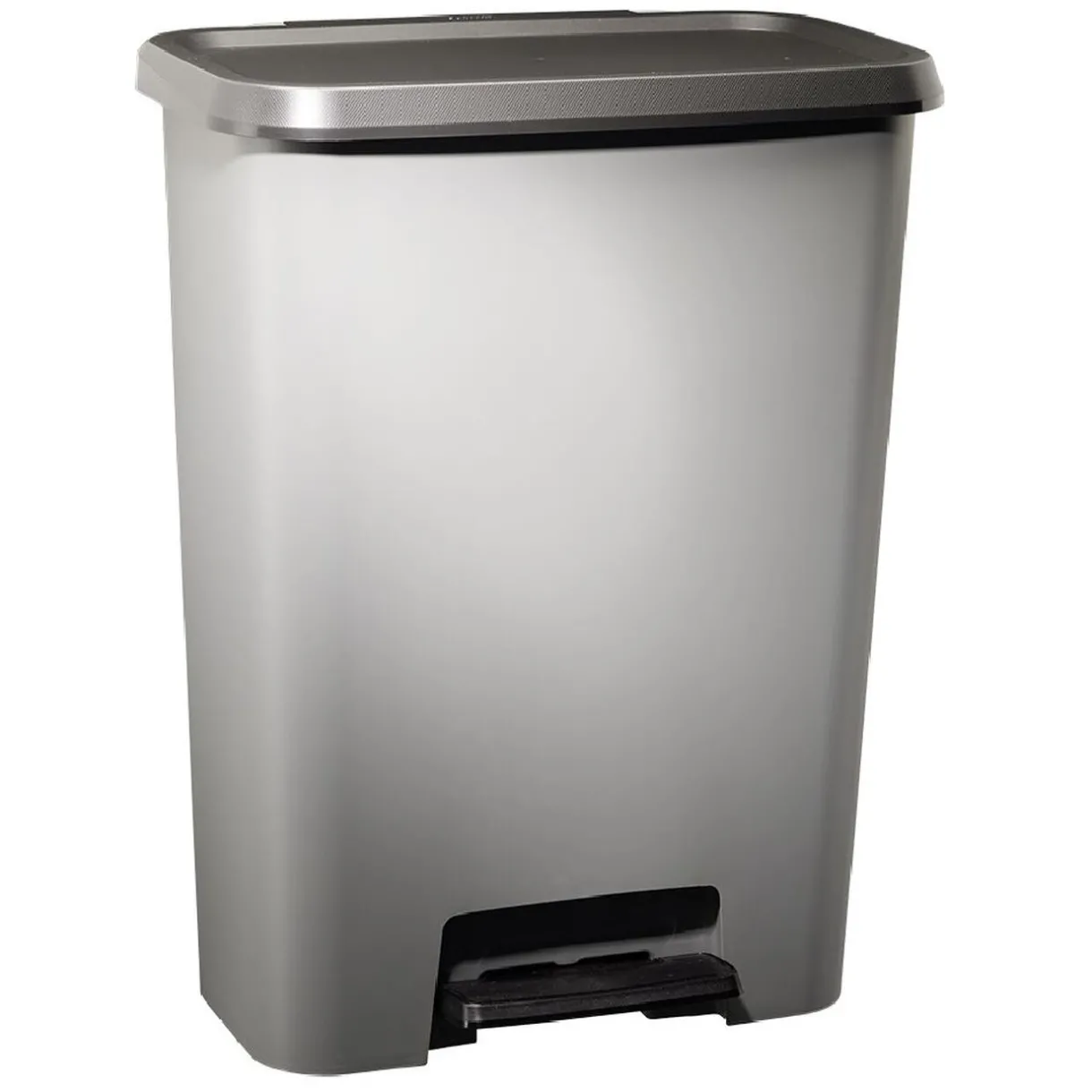 Nettoyage Et Entretien|Gifi Poubelle à pédale plastique gris 50L