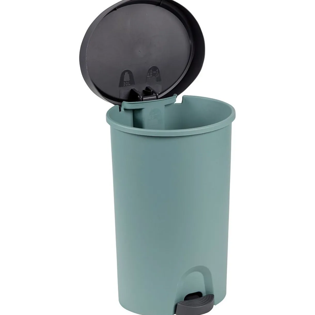 Nettoyage Et Entretien|Gifi Poubelle à pédale vert et gris 27 L