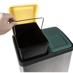 Nettoyage Et Entretien|Gifi Poubelle à pédales tri sélectif 2 x 20 L