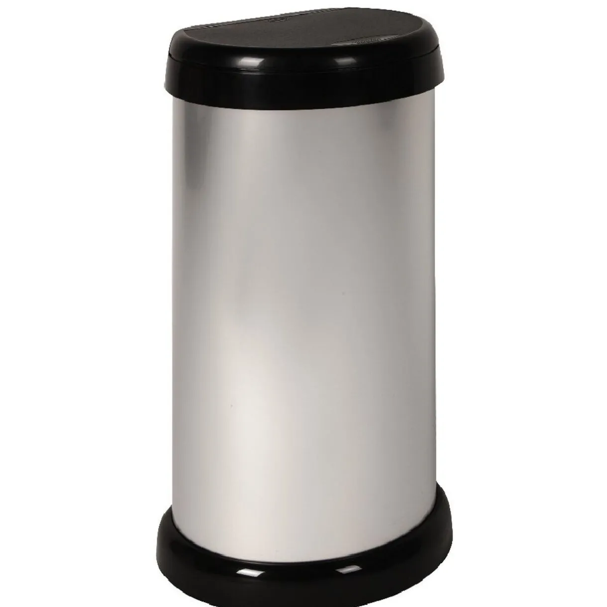 Nettoyage Et Entretien|Gifi Poubelle à rabat 42 L grise et noir