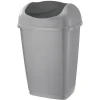 Nettoyage Et Entretien|Gifi Poubelle à rabat grise 25 L