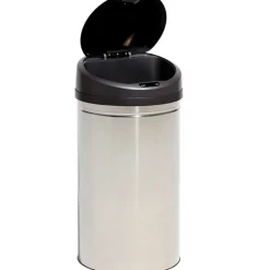 Nettoyage Et Entretien|Gifi Poubelle automatique inox 28 L grise