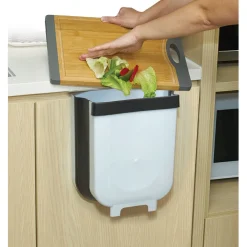 Nettoyage Et Entretien|Gifi Poubelle de porte amovible et rétractable 9 L