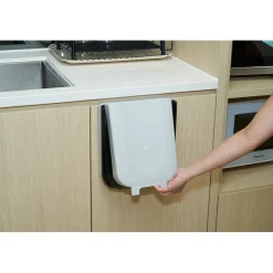 Nettoyage Et Entretien|Gifi Poubelle de porte amovible et rétractable 9 L