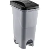 Nettoyage Et Entretien|Gifi Poubelle de rue 85L grise - 41x38,5xH85cm