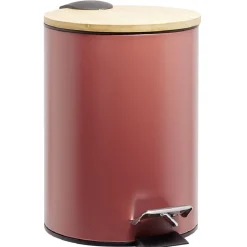 Nettoyage Et Entretien|Gifi Poubelle de salle de bain 3L marron naturel