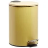 Nettoyage Et Entretien|Gifi Poubelle de salle de bain 3L jaune naturel