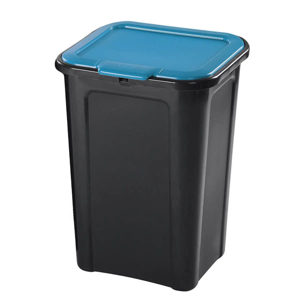 Nettoyage Et Entretien|Gifi Poubelle de tri couvercle bleu 45L