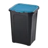 Nettoyage Et Entretien|Gifi Poubelle de tri couvercle bleu 45L