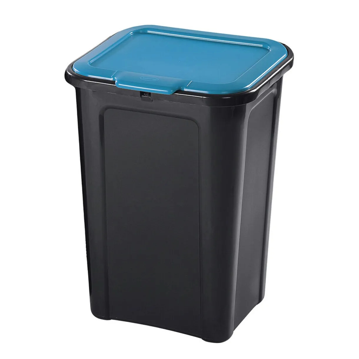 Nettoyage Et Entretien|Gifi Poubelle de tri couvercle bleu 45L