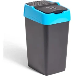 Nettoyage Et Entretien|Gifi Poubelle de tri pour papier 18L plastique bleu et noir