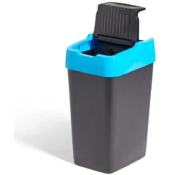 Nettoyage Et Entretien|Gifi Poubelle de tri pour papier 18L plastique bleu et noir