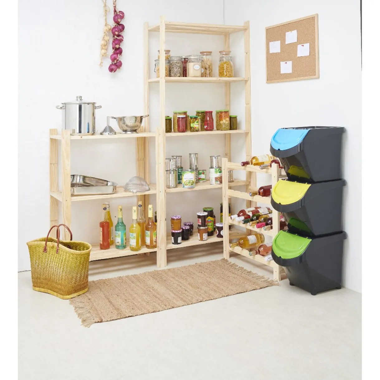 Nettoyage Et Entretien|Gifi Poubelle empilable colorée petit modèle 20 L