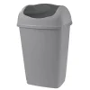 Nettoyage Et Entretien|Gifi Poubelle grise à rabat 50 L