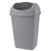 Nettoyage Et Entretien|Gifi Poubelle grise à rabat 50 L