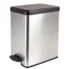 Nettoyage Et Entretien|Gifi Poubelle grise slim à pédale 25 L