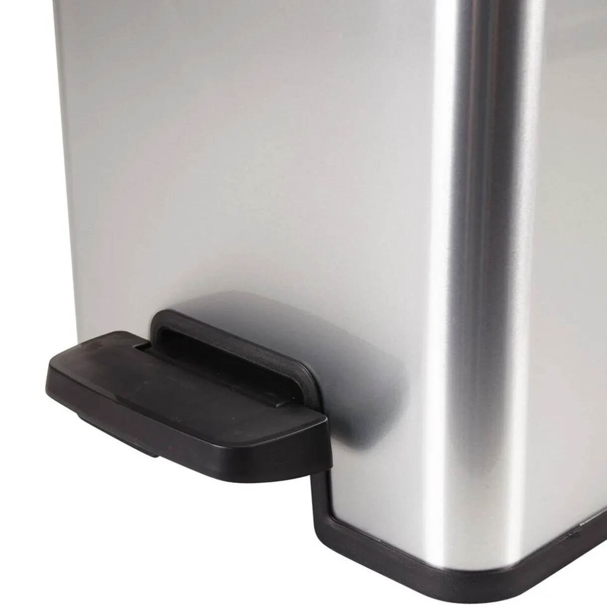 Nettoyage Et Entretien|Gifi Poubelle grise slim à pédale 25 L