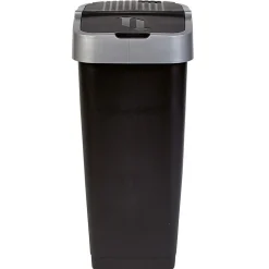 Nettoyage Et Entretien|Gifi Poubelle 60L à couvercle basculant push up H67 cm