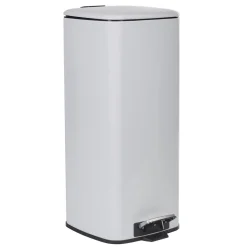 Nettoyage Et Entretien|Gifi Poubelle pédale blanche 30 L