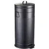 Nettoyage Et Entretien|Gifi Poubelle ronde à pédale 30 L noir