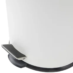 Nettoyage Et Entretien|Gifi Poubelle ronde à pédale blanc 27 L